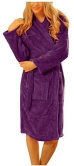 Unisex Paars Katoen Badjas