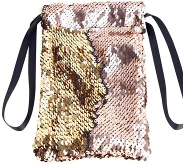 Unisex Pailletten Trekkoord Portemonnee Kleine Bag Portemonnees Kaarthouder Mode Tassen H8WD Grijs