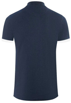 Unisex poloshirt met merkkraag voor volwassenen (Marine) - maat Navy