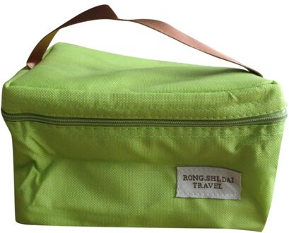 Unisex Praktische Draagbare Isolatie Nylon Tas Waterdichte Bakken Lunch Tas Isolatie Zak Picknick Tas groen