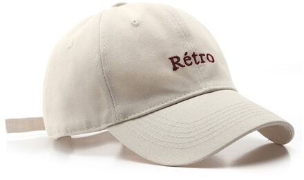 Unisex Retro Brieven Borduurwerk Baseball Cap Harajuku Hip Hop Effen Kleur Outdoor Zonnebrandcrème Verstelbare Trucker Vader Hoed BG