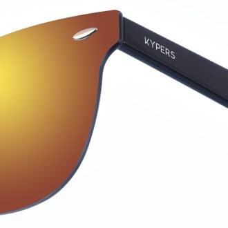 Unisex ROSE Ovale Nylon Zonnebril - maat Goud