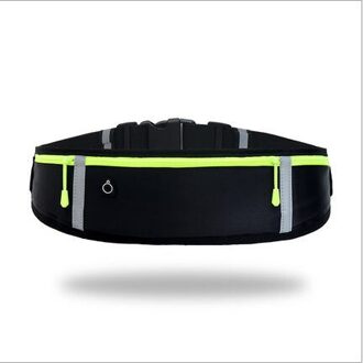 Unisex Running Tas Sport Taille Zakken Waterdichte Wandelen Bum Bag Sport Camping Taille Riemfanny Ultradunne Voor Vrouwen Mannen zwart