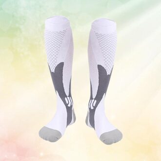 Unisex Sokken Comfortabele Ademende Sokken Unisex Voorraad Casual Crew Sokken-Maat S/M (Zwart) wit / Size 1