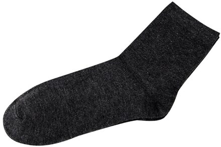 Unisex Sokken Mannen Vrouwen Pure Kleur Comfortabele Ademende Sokken Casual Dunne Korte Sokken donker grijs