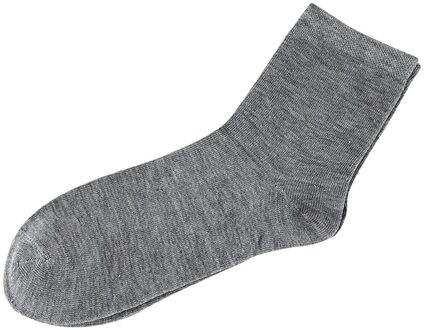 Unisex Sokken Mannen Vrouwen Pure Kleur Comfortabele Ademende Sokken Casual Dunne Korte Sokken grijs