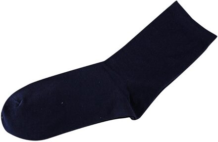 Unisex Sokken Mannen Vrouwen Pure Kleur Comfortabele Ademende Sokken Casual Dunne Korte Sokken marine