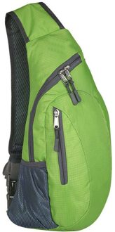 Unisex Solid Cross Body Sling Bag Schouder Outdoor Sport Borst Taille Packs Reizen Wandelen Camping groen