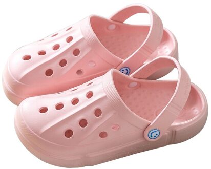 Unisex Strand Schoenen Sandalen Antislip Vamp Gat Bovenste Eva Zool Verfrissende Zwemmen Slippers roze / 38-39