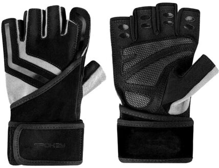 Unisex suède vingerloze handschoenen voor volwassenen Zwart - M