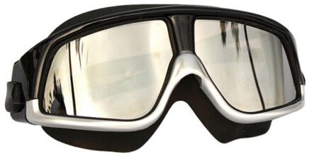 Unisex Swim Eyewear Comfortabele Siliconen Groot Frame Zwemmen Bril Zwembril Waterdicht Anti-Fog Uv Met Case SB