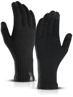 Unisex Touch Screen Vissen Handschoenen Warm Houden Suede Mitten Outdoor Paardrijden Skiën Volledige Vinger Winter Winddicht Fietsen Handschoenen B