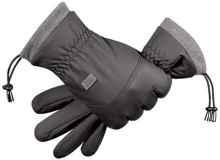 Unisex Touchscreen Winter Thermische Warm Fietsen Fiets Ski Outdoor Camping Wandelen Motorhandschoenen Sport Volledige Vinger Grijs