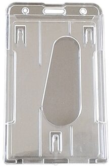 Unisex Transparante Multi-Gebruik Kaart Mouwen Werk Id Clear Kaarthouder Protector Cover Ingesloten Pass Badge Office School Supply