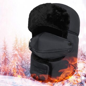 Unisex Trooper Sneeuw Ski Hat Cap Winter Warm Bomber Hoeden Met Gezichtsmasker Oorklep Caps Sjaal Mannen Vrouwen Trapper Thermische hoed Grijs