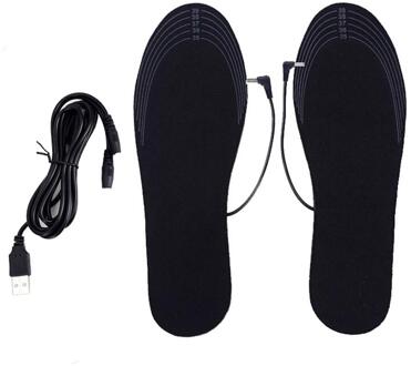 Unisex USB Opladen Elektrische Verwarmde Inlegzolen Voor Schoenen Winter Warmer Voet Verwarming Binnenzool Laarzen Oplaadbare Heater Pads Zolen 35 to 39 Size