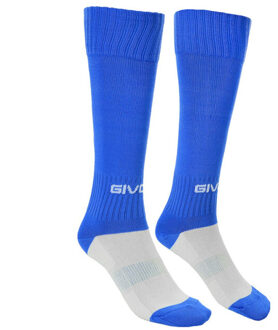 Unisex voetbal sokken voor volwassenen - maat One size Blauw