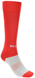 Unisex voetbal sokken voor volwassenen Rood - One size