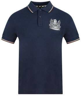 Unisex Volwassen Aldis Crest Polo Shirt (Marineblauw) - maat M Navy