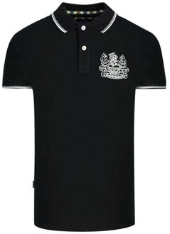 Unisex Volwassen Aldis Tipped Polo Shirt (Zwart) - maat M