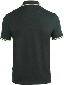 Unisex Volwassen Crest Poloshirt (Zwart/Wit) - S