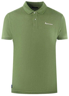 Unisex Volwassen Effen Logo Polo Shirt (Legergroen) Bruin/groen - M