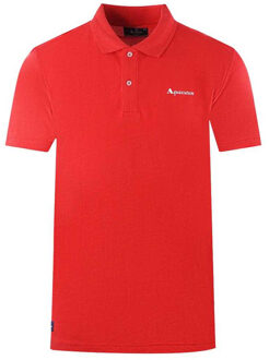 Unisex Volwassen Effen Logo Polo Shirt (Rood)