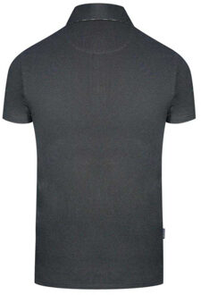 Unisex Volwassen Geklede Logo Polo Shirt (Zwart) - maat