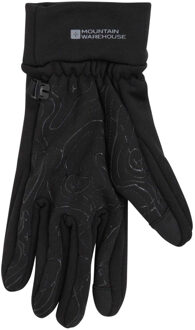 Unisex Volwassen Grippi Fleece Gevoerde Actieve Fietshandschoenen (Zwart) - maat