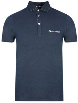 Unisex Volwassen Handtekening Logo Polo Shirt (Marineblauw) - maat Navy