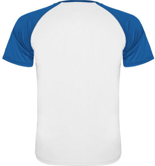 Unisex volwassen indianapolis sport t-shirt met korte mouwen Blauw