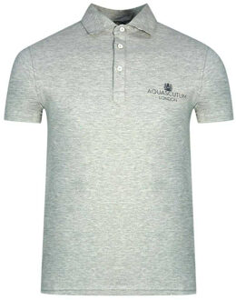 Unisex Volwassen Londen Bold Logo Poloshirt (Grijs) - maat M