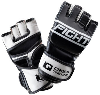 Unisex volwassen martial arts handschoenen met duim - maat S Zwart