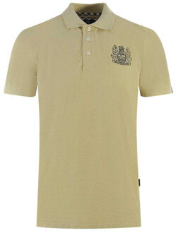 Unisex Volwassen Merk Mouw Polo Shirt (Beige) - maat M