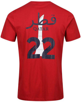 Unisex volwassen Qatar 22 T-Shirt (Rood)