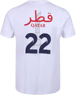 Unisex volwassen Qatar 22 T-Shirt (Wit)