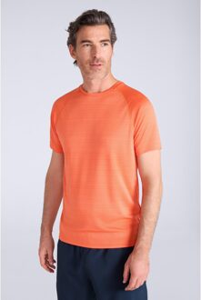 Unisex Volwassen Strepen IsoCool T-Shirt (Feloranje) - XS