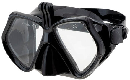Unisex volwassen trieye duikmasker Zwart - One size