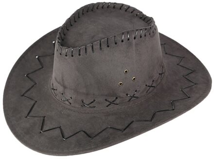 Unisex Volwassen West Cowboyhoed Mongoolse Zomer Strand Hoed Grasland Zonnescherm Cap Bescherming Zonnehoed Sombrero Mujer Кепка Панама Grijs