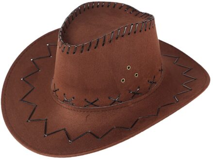 Unisex Volwassen West Cowboyhoed Mongoolse Zomer Strand Hoed Grasland Zonnescherm Cap Bescherming Zonnehoed Sombrero Mujer Кепка Панама koffie