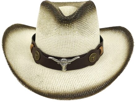 Unisex Volwassen Western Cowboy Hoed Mannen En Vrouwen Effen Kleur Toevallige Hoed Dames Zomer Strand Reizen Hoed Retro Cowboy Hoed czapka koffie