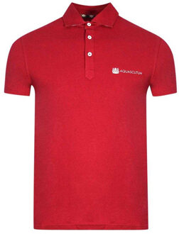 Unisex Volwassenen Aldis Block Logo Polo Shirt (Rood) - M
