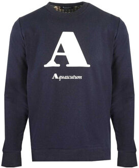 Unisex Volwassenen Logo Sweatshirt (Marine) - maat L Navy
