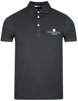 Unisex Volwassenen London Bold Logo Polo Shirt (Zwart)