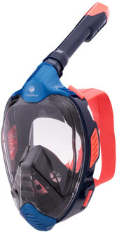 Unisex volwassenen vizero volgelaats snorkel Blauw - L / XL