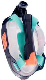 Unisex volwassenen vizero volgelaats snorkel Blauw - S / M