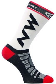 Unisex Vrouwen Fietsen Sokken Comfortabele Ademende Mannen Sport Fietsen Running Sokken wit