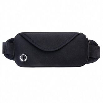 Unisex Waterdichte Lopende Heuptas Sport Taille Pack Diversen Mobiele Telefoon Houder Tas Sport Gym Fitness Fietsen Running Belt Bag zwart