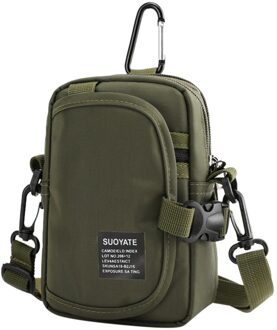 Unisex Waterdichte Mobiele Telefoon Tassen Enkele Schouder Tas Taille Pack Tassen Bolsa de ombro das mulheres #10 leger groen