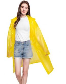 Unisex Wegwerp Waterdichte Thicken Hooded Outdoor Reizen Lange Regenjas Poncho Wegwerp Beschermende Regenjas Poncho Wegwerp geel